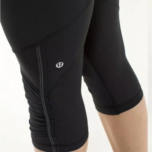 Lululemon Run For Life Ruched Crop Leggings size 6 - Picture 9 of 9